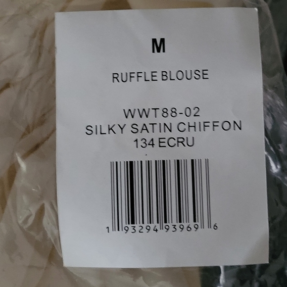 WeWoreWhat Ruffle Blouse Long Sleeve New M - Picture 7 of 10